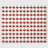 Cherry Pattern Wrapping Paper Geschenkpapier (Flach)