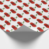 Cherry Pattern Wrapping Paper Geschenkpapier (Ecke)