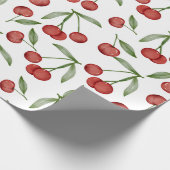 Cherry Pattern Wrapping Paper Geschenkpapier (Ecke)