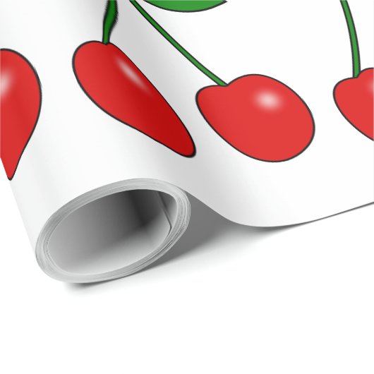 Cherry Pattern Wrapping Paper Geschenkpapier (Rolleneckpunkt)