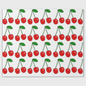 Cherry Pattern Wrapping Paper Geschenkpapier (Flach)