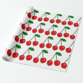 Cherry Pattern Wrapping Paper Geschenkpapier (Ungerollt)