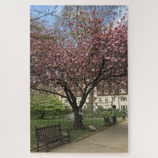 Cherry Peace Tree Tavistock Square London UK Puzzle (Vertikal)