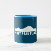 Cherry Peak Resort Bitte Zweifarbige Tasse (Mittel)