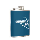 Cherry Peak Resort Skier Flachmann (Rechts)