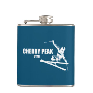 Cherry Peak Resort Skifahrer Flachmann