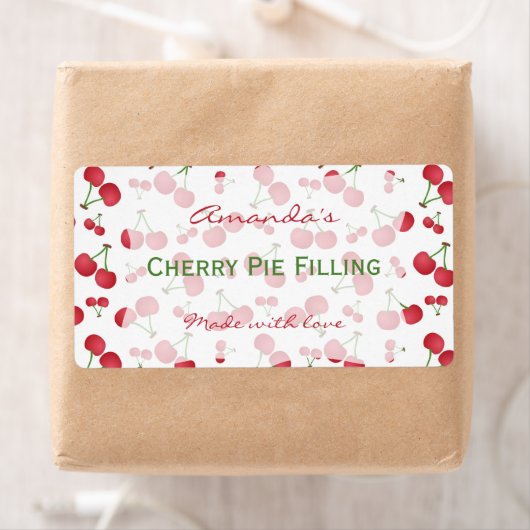Cherry Personalisiert Canning Label (Insitu)