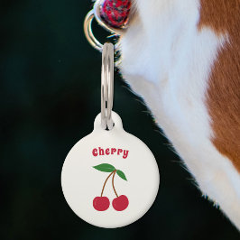 Cherry Pet Tag Haustiermarke