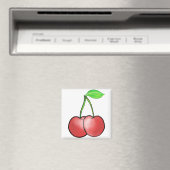 Cherry Pflanze Botany Art Magnet (In Situ (Geschirrspüler))