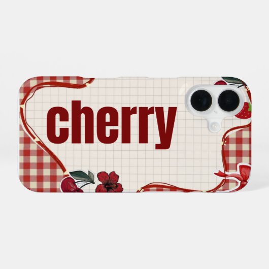 Cherry Phone case iPhone 16 Hülle (Rückseite (Horizontal))