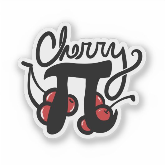 Cherry Pi Day Aufkleber (Vorderseite)