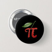 Cherry Pi Day Funny Pie Cherries 3.14 Spaß Scienc Button (Vorne & Hinten)