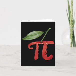 Cherry Pi Day Funny Pie Cherries 3.14 Spaß Scienc Karte