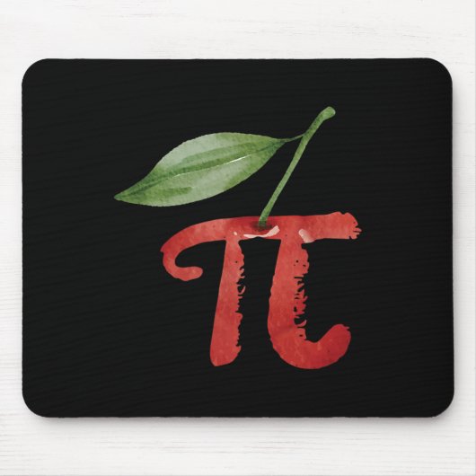 Cherry Pi Day Funny Pie Cherries 3.14 Spaß Scienc Mousepad (Vorne)
