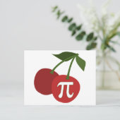Cherry Pi Day Postkarte (Stehend Vorderseite)