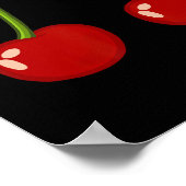 Cherry Pi Funny Pi Day Cherry Pie Pun Cherry Pi Poster (Ecke)