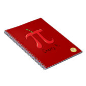 Cherry Pi Niedlich Mah Pi Day Notebook Notizblock (Rechte Seite)