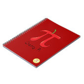 Cherry Pi Niedlich Mah Pi Day Notebook Notizblock (Linke Seite)