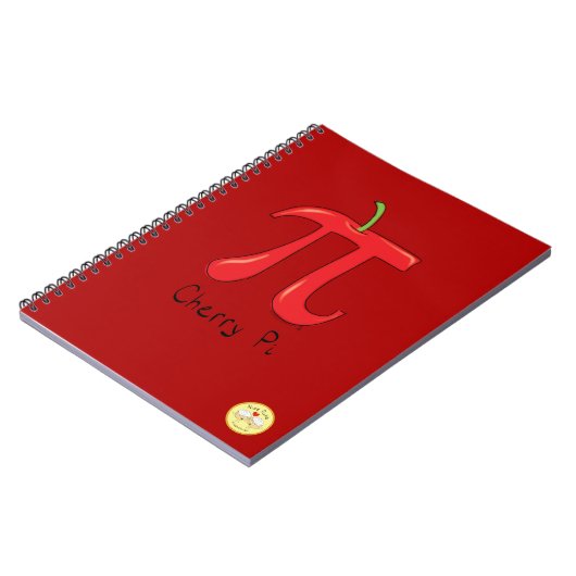 Cherry Pi Niedlich Mah Pi Day Notebook Notizblock (Linke Seite)