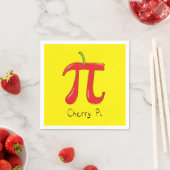 Cherry Pi Niedlich Mah Pi Day Party Napkins Serviette (Beispiel)