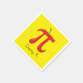 Cherry Pi Niedlich Mah Pi Day Party Napkins Serviette (Ecke)