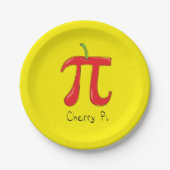 Cherry Pi Niedlich Mah Pi Day Party Teller (Vorderseite)