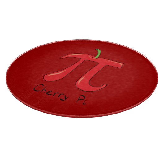 Cherry Pi Niedlich Mah Pi Day Pie Cutting Board Schneidebrett (Ecke)