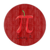 Cherry Pi Niedlich Mah Pi Day Pie Cutting Board Schneidebrett (Vorderseite)