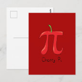 Cherry Pi Niedlich Mah Pi Tag Postkarte (Vorne/Hinten)