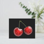 Cherry Pi Postkarte (Stehend Vorderseite)