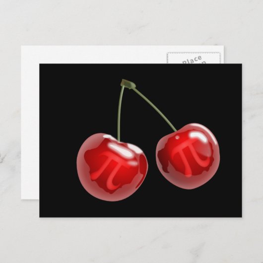 Cherry Pi Postkarte (Vorne/Hinten)