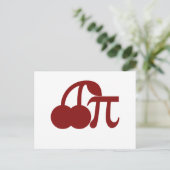 Cherry Pi Postkarte (Stehend Vorderseite)