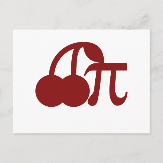 Cherry Pi Postkarte (Vorderseite)