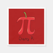 Cherry Pi Symbol Math Lehrer Funny Serviette (Vorderseite)