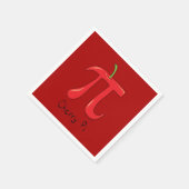 Cherry Pi Symbol Math Lehrer Funny Serviette (Ecke)