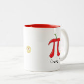 Cherry Pi Symbol Math Lehrer Funny Zweifarbige Tasse (VorderseiteRechts)