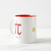 Cherry Pi Symbol Math Lehrer Funny Zweifarbige Tasse (Vorderseite Links)