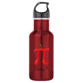 Cherry Pi Symbol Niedlich Mathematiklehrer Edelstahlflasche (Vorderseite)