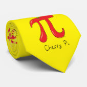 Cherry Pi Symbol Niedlich Mathematiklehrer Krawatte (Gerollt)