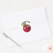 Cherry Pick Funny Fruit Pun Runder Aufkleber (Umschlag)