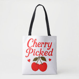 Cherry Picked Hearts Romantic Cottagecore  Tasche