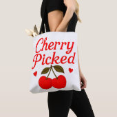 Cherry Picked Hearts Romantischer Kernpunkt Tasche (Von Nahem)