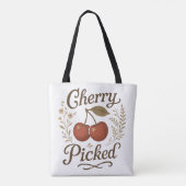 Cherry Picked Trendy Cotattecore Graphic Tasche (Rückseite)