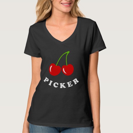 Cherry Picker  Cute Cherries T-Shirt (Vorderseite)