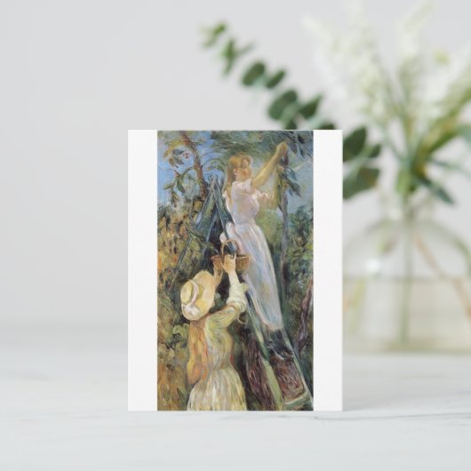 Cherry Picker von Berthe Morisot Postcard Postkarte (Stehend Vorderseite)