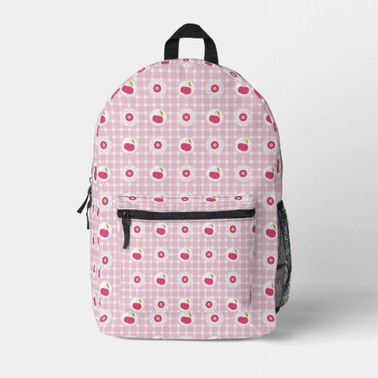 Cherry Picknic Backpack #3 Bedruckter Rucksack (Vorderseite)