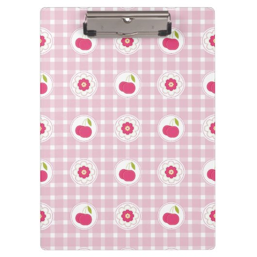 Cherry Picnic Clipboard Klemmbrett (Vorderseite)