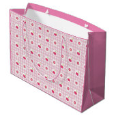 Cherry Picnic Gift Bag Große Geschenktüte (Rückseite Schrägansicht)