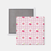 Cherry Picnic Magnet (Vorderseite/Rückseite)