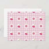Cherry Picnic Postcard Postkarte (Vorne/Hinten)